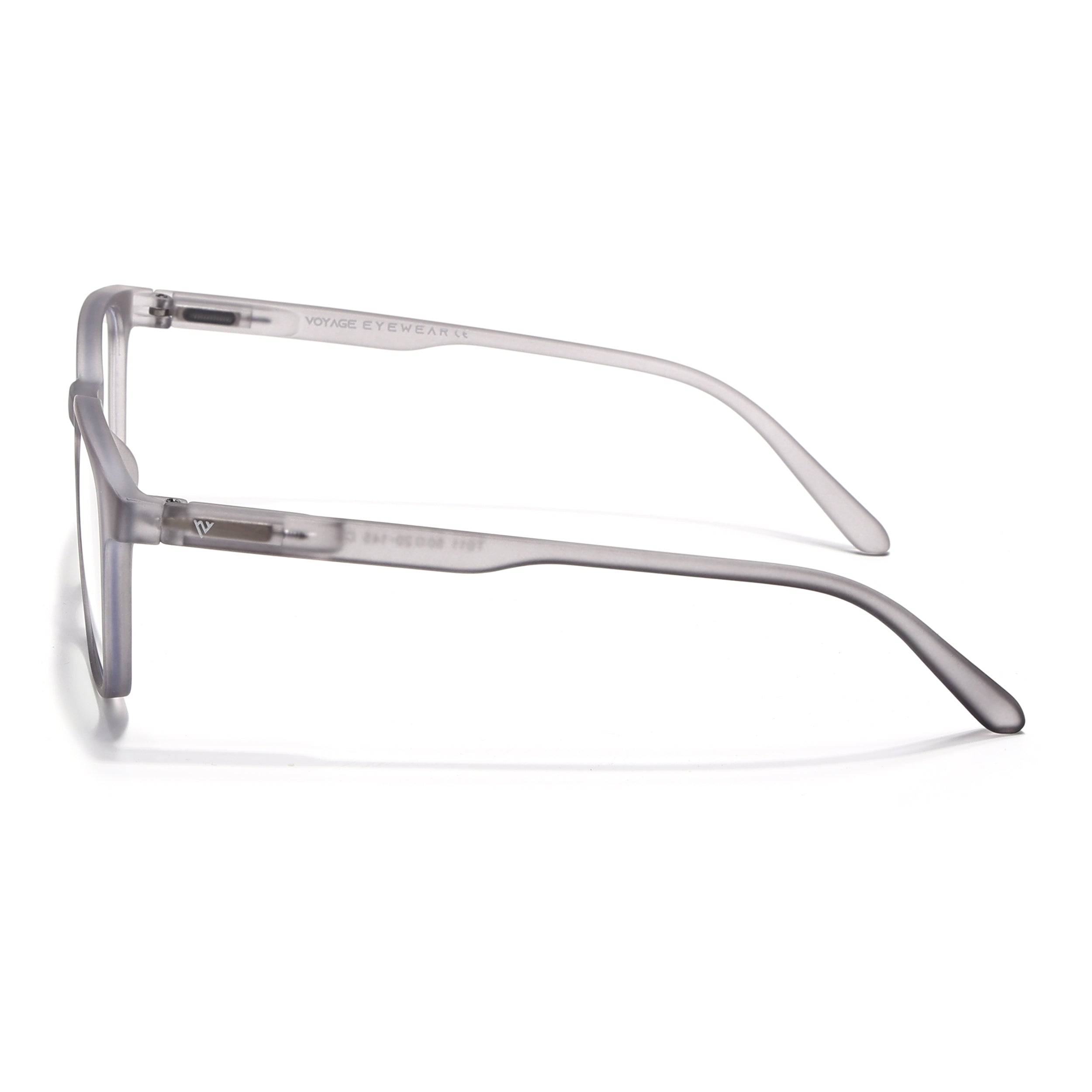 Voyage Air Grey Square Eyeglasses for Men & Women (T011MG4734-C8)