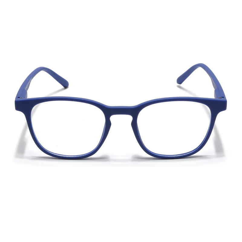 Voyage Air Royal Blue Square Eyeglasses for Men & Women (T011MG4735-C9)