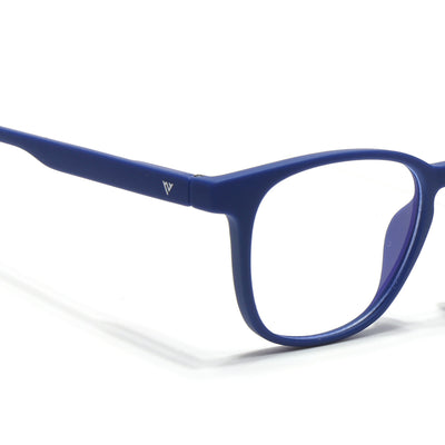 Voyage Air Royal Blue Square Eyeglasses for Men & Women (T011MG4735-C9)