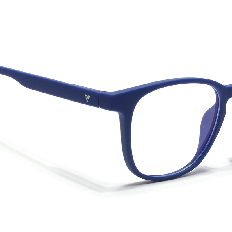 Voyage Air Royal Blue Square Eyeglasses for Men & Women (T011MG4735-C9)