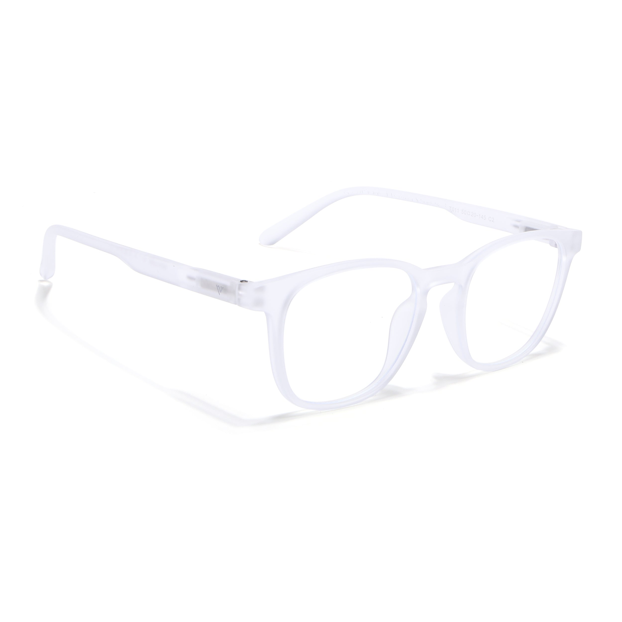 Voyage Air Clear Square Eyeglasses for Men & Women (T011MG4737-C10)
