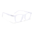 Voyage Air Clear Square Eyeglasses for Men & Women (T011MG4737-C10)