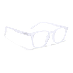 Voyage Air Clear Square Eyeglasses for Men & Women (T011MG4737-C10)