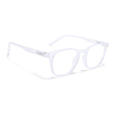 Voyage Air Clear Square Eyeglasses for Men & Women (T011MG4737-C10)