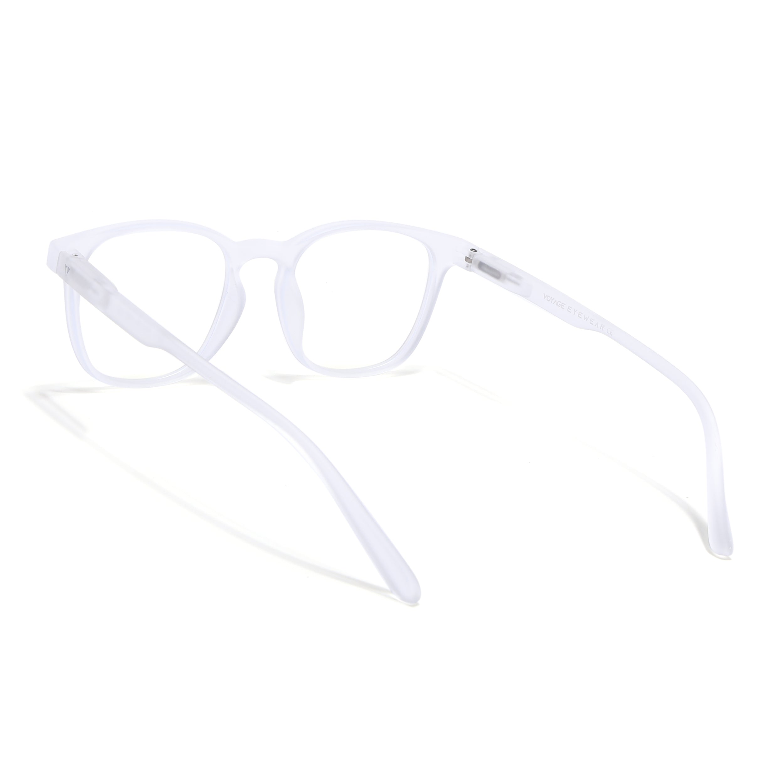 Voyage Air Clear Square Eyeglasses for Men & Women (T011MG4737-C10)
