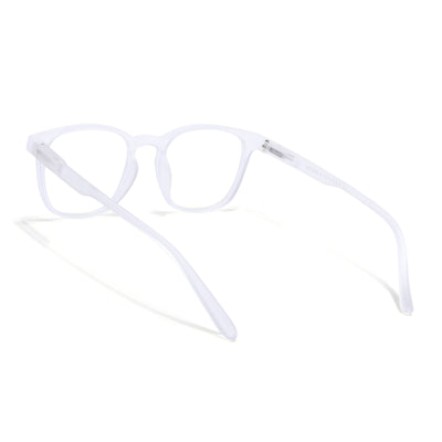 Voyage Air Clear Square Eyeglasses for Men & Women (T011MG4737-C10)