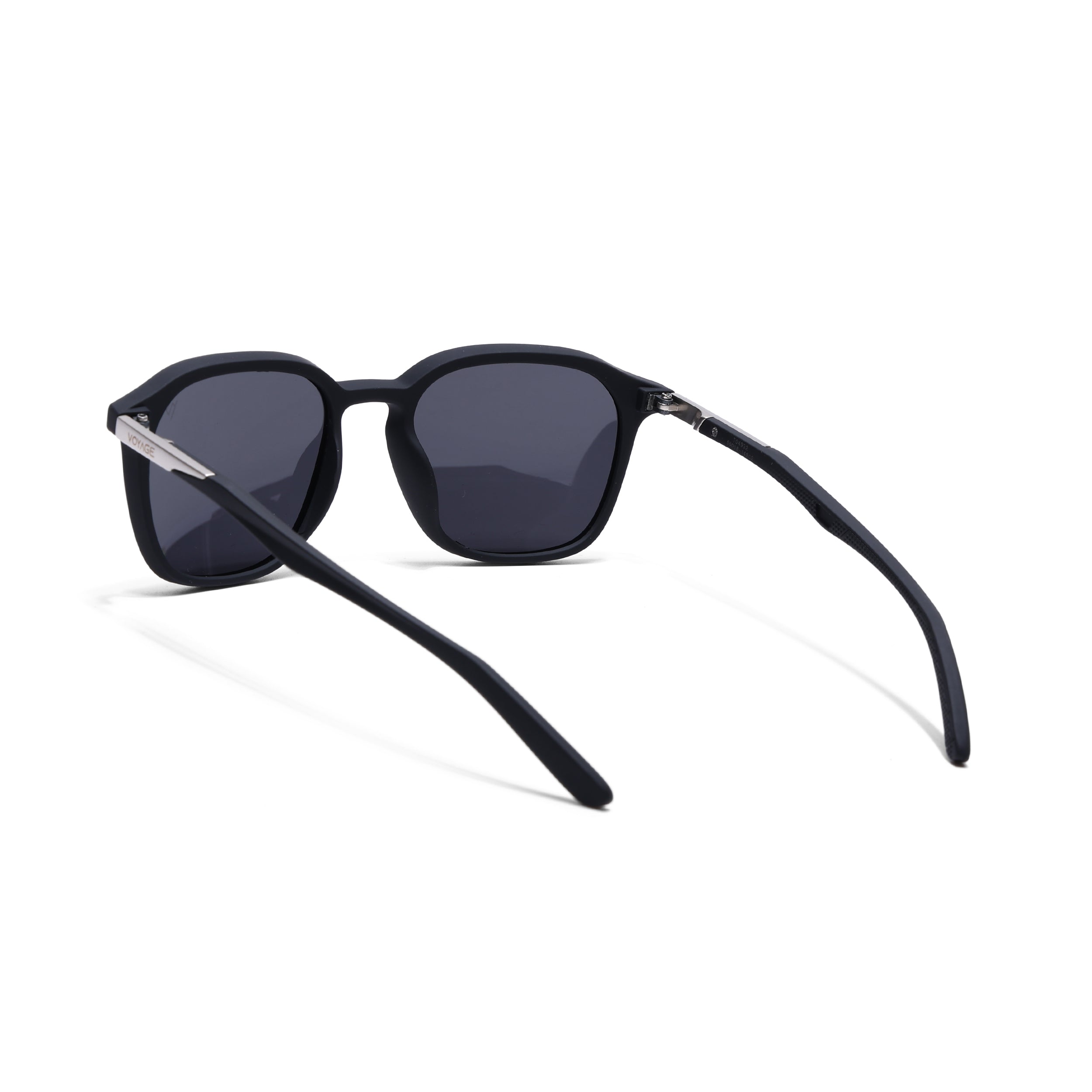 Square Polarized Sunglasses | Black Lens | Black Frame - PMG6789