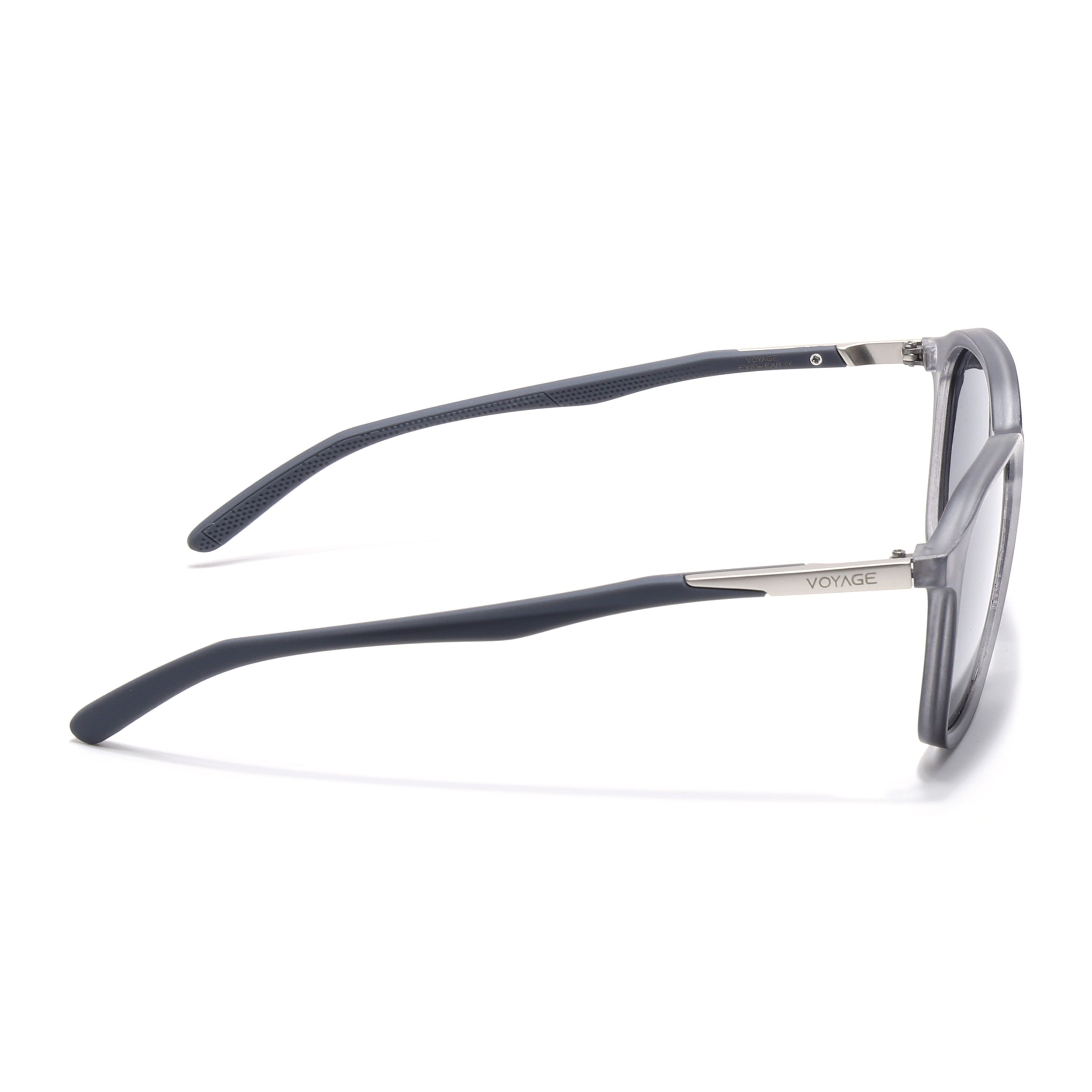 Square Polarized Sunglasses | Black Lens | Grey Frame - PMG6791
