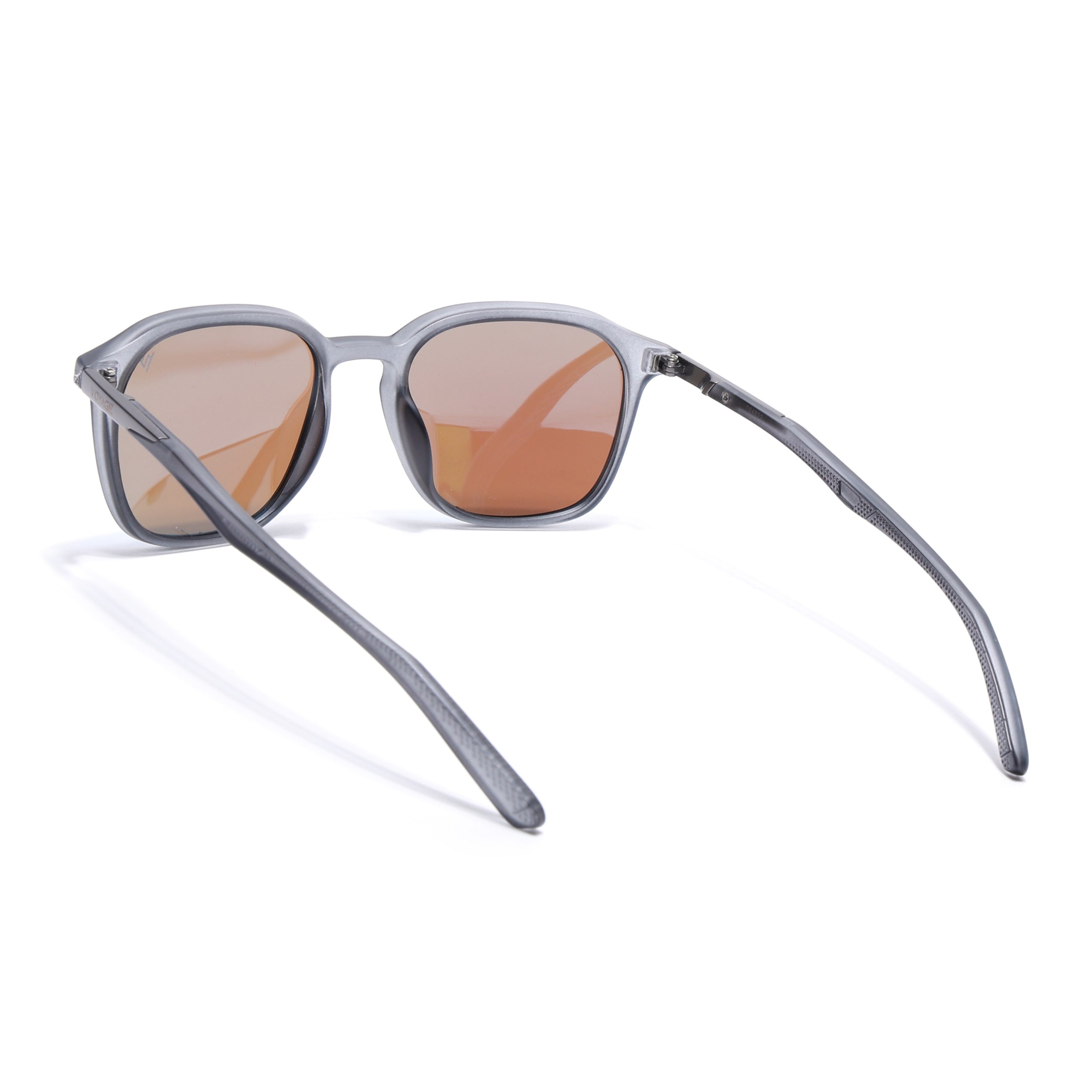 Square Polarized Sunglasses | Sky Blue Lens | Grey Frame - PMG6792