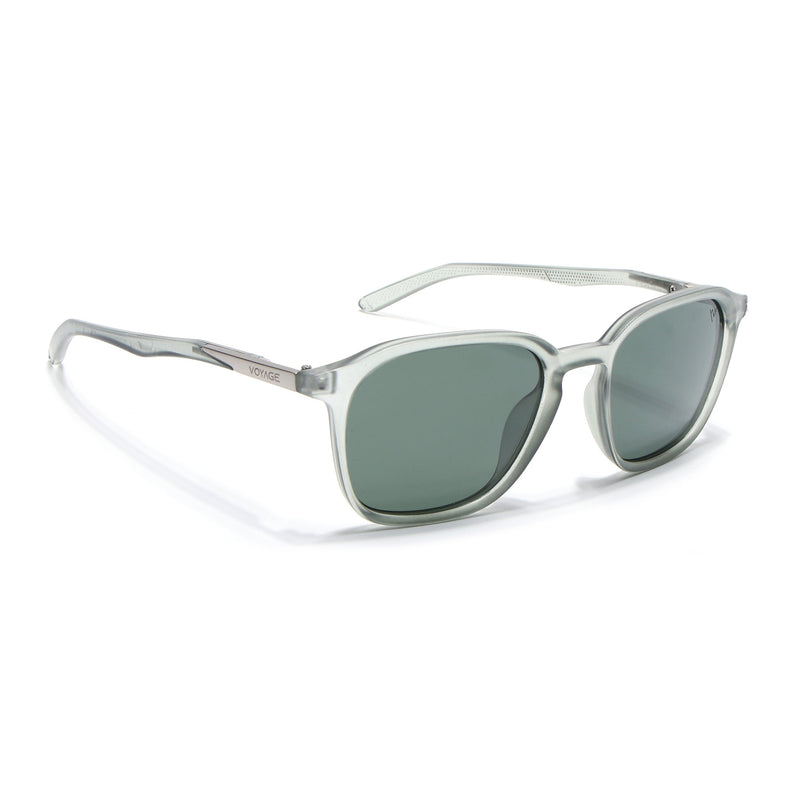 Square Polarized Sunglasses | Olive Lens | Olive Frame - PMG6796