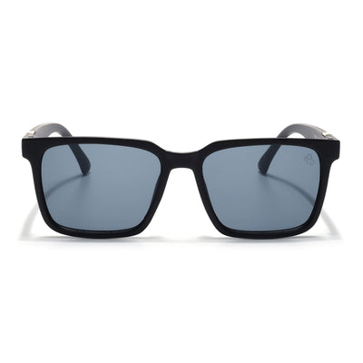 Eyejack Black Square Sunglasses for Men & Women (TB152CL1074)