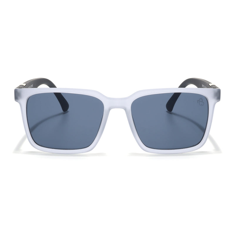 Eyejack Grey Square Sunglasses for Men & Women (TB152CL1076)