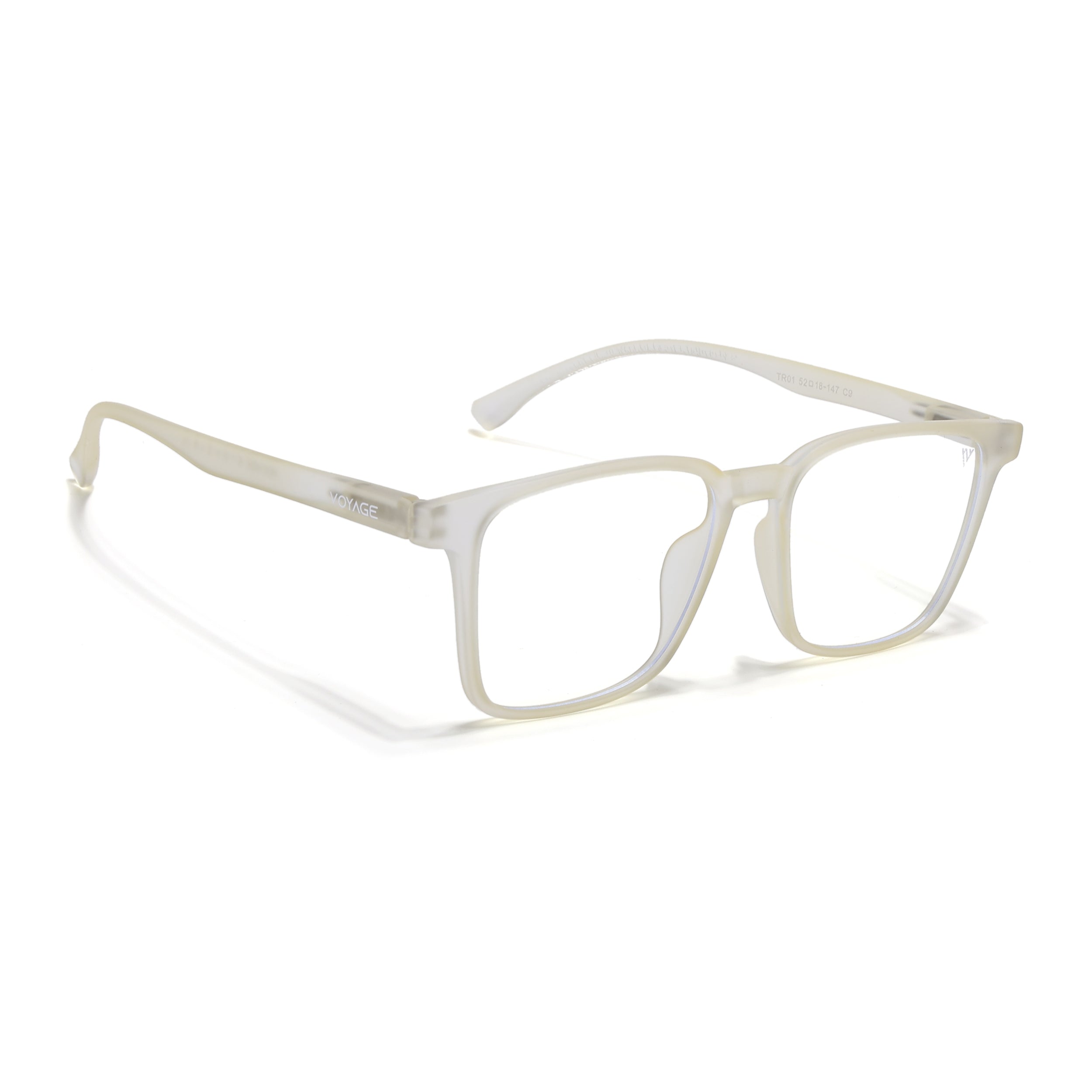 Voyage Air Yellow Square Eyeglasses for Men & Women (TR01MG4527-C2)
