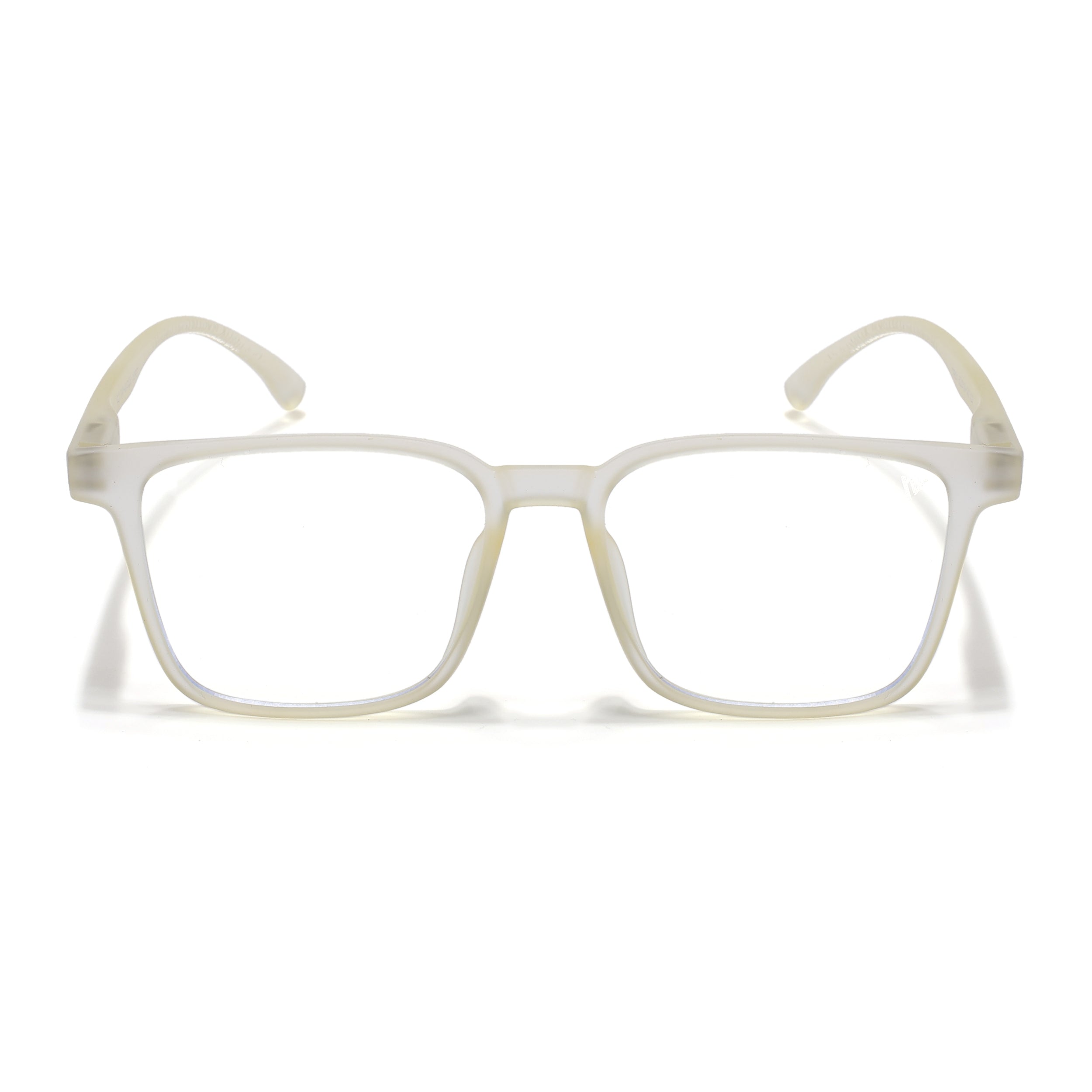 Voyage Air Yellow Square Eyeglasses for Men & Women (TR01MG4527-C2)