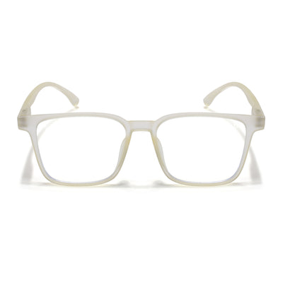Voyage Air Yellow Square Eyeglasses for Men & Women (TR01MG4527-C2)