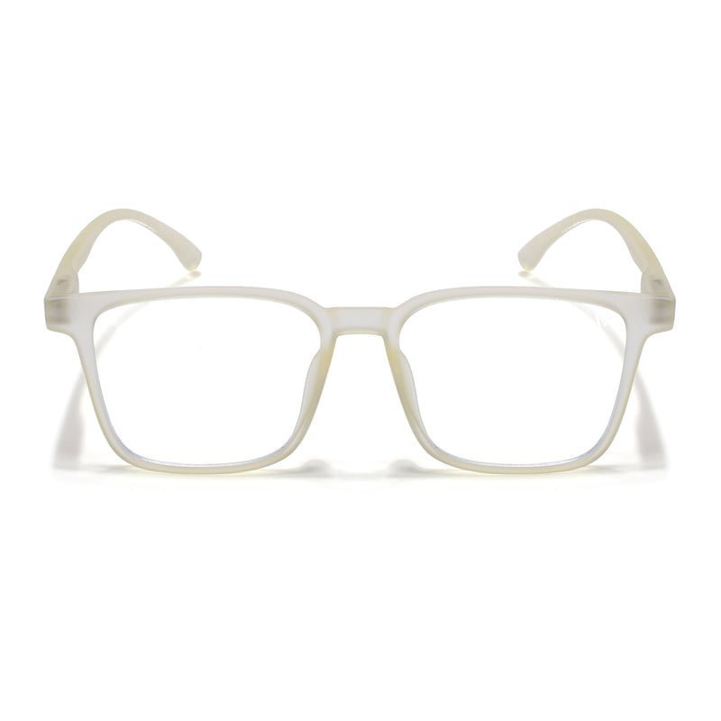 Voyage Air Yellow Square Eyeglasses for Men & Women (TR01MG4527-C2)