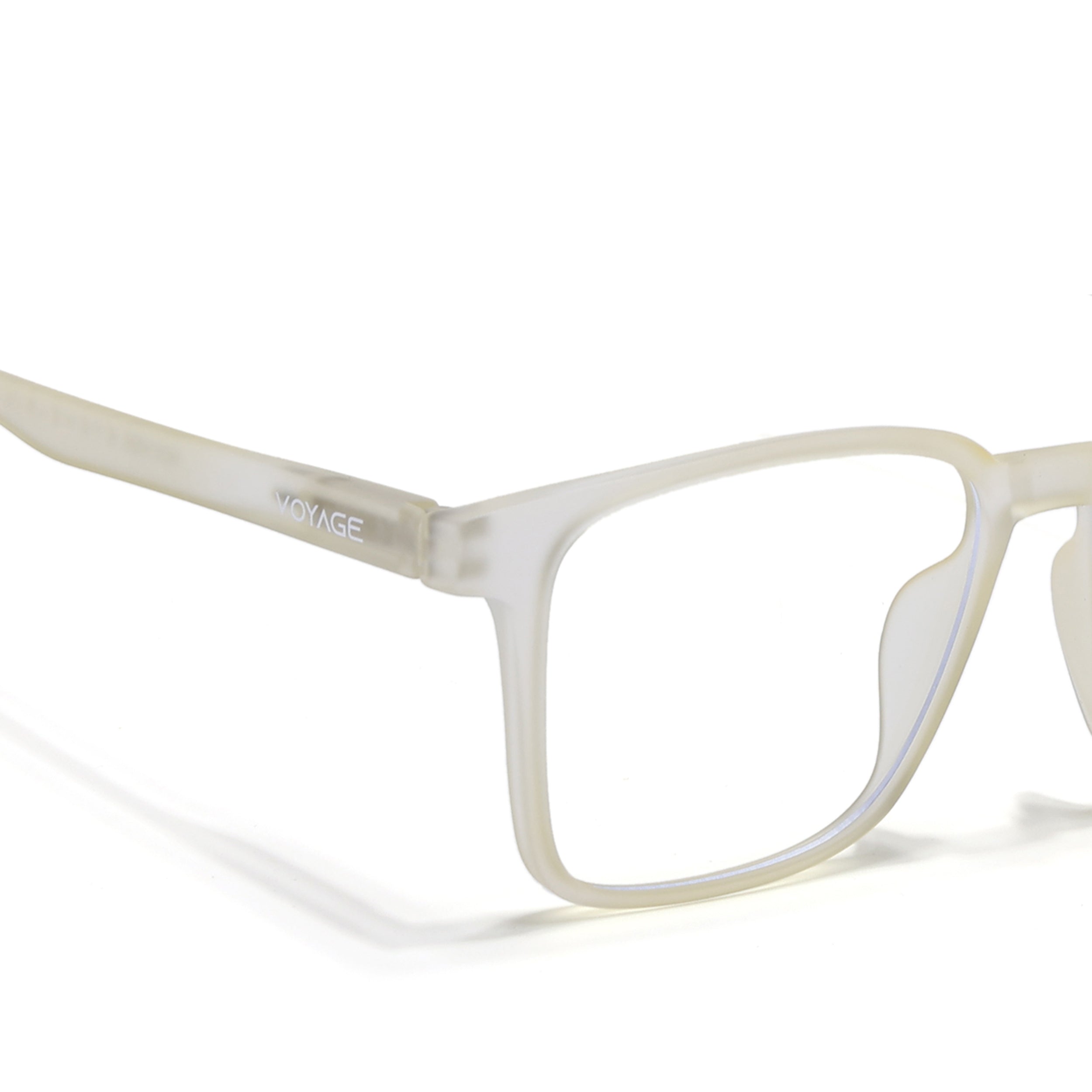 Voyage Air Yellow Square Eyeglasses for Men & Women (TR01MG4527-C2)