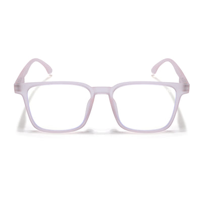 Voyage Air Pink Square Eyeglasses for Men & Women (TR01MG4530-C5)