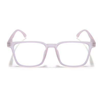 Voyage Air Pink Square Eyeglasses for Men & Women (TR01MG4530-C5)