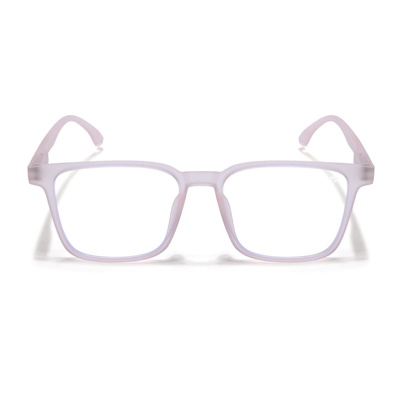 Voyage Air Pink Square Eyeglasses for Men & Women (TR01MG4530-C5)