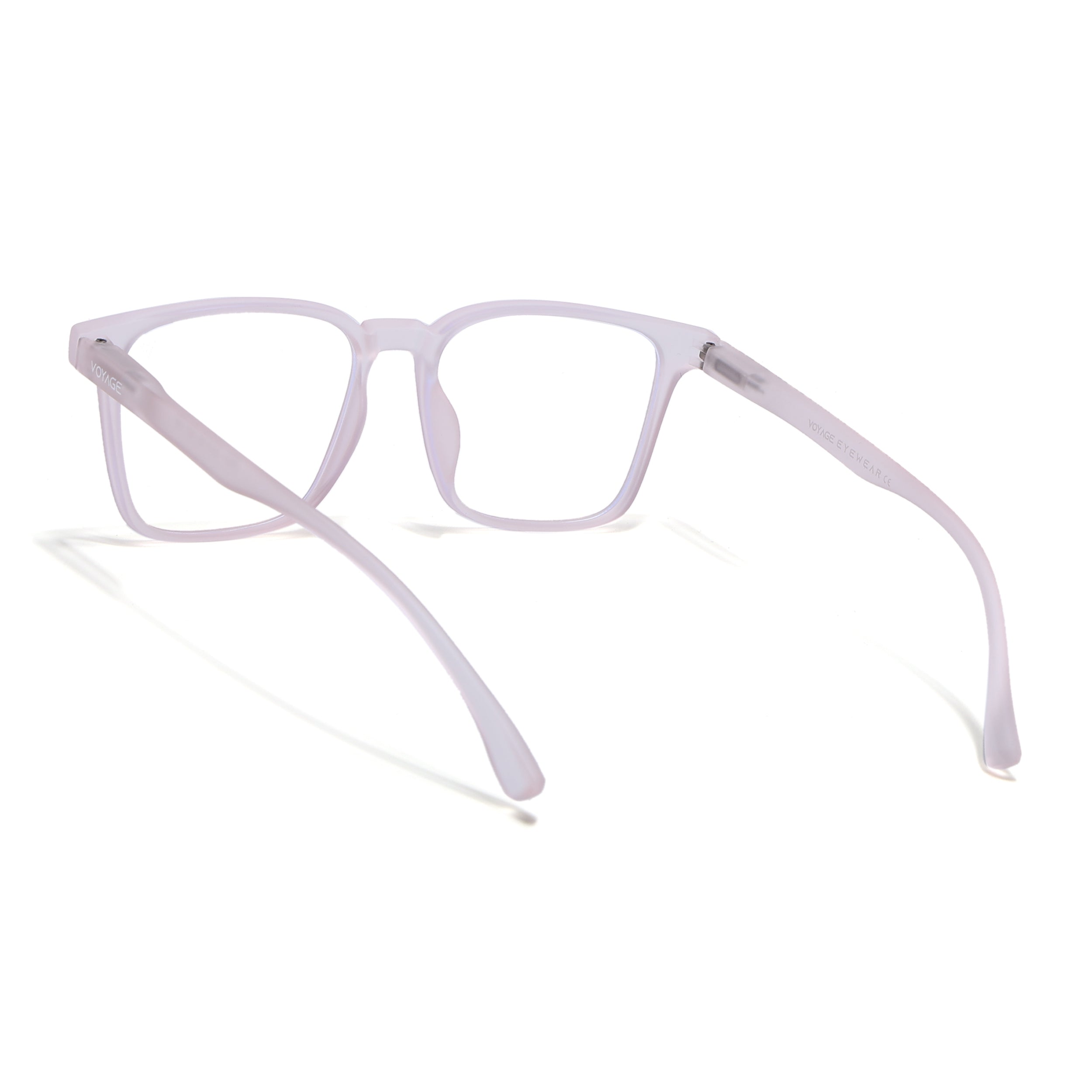 Voyage Air Pink Square Eyeglasses for Men & Women (TR01MG4530-C5)