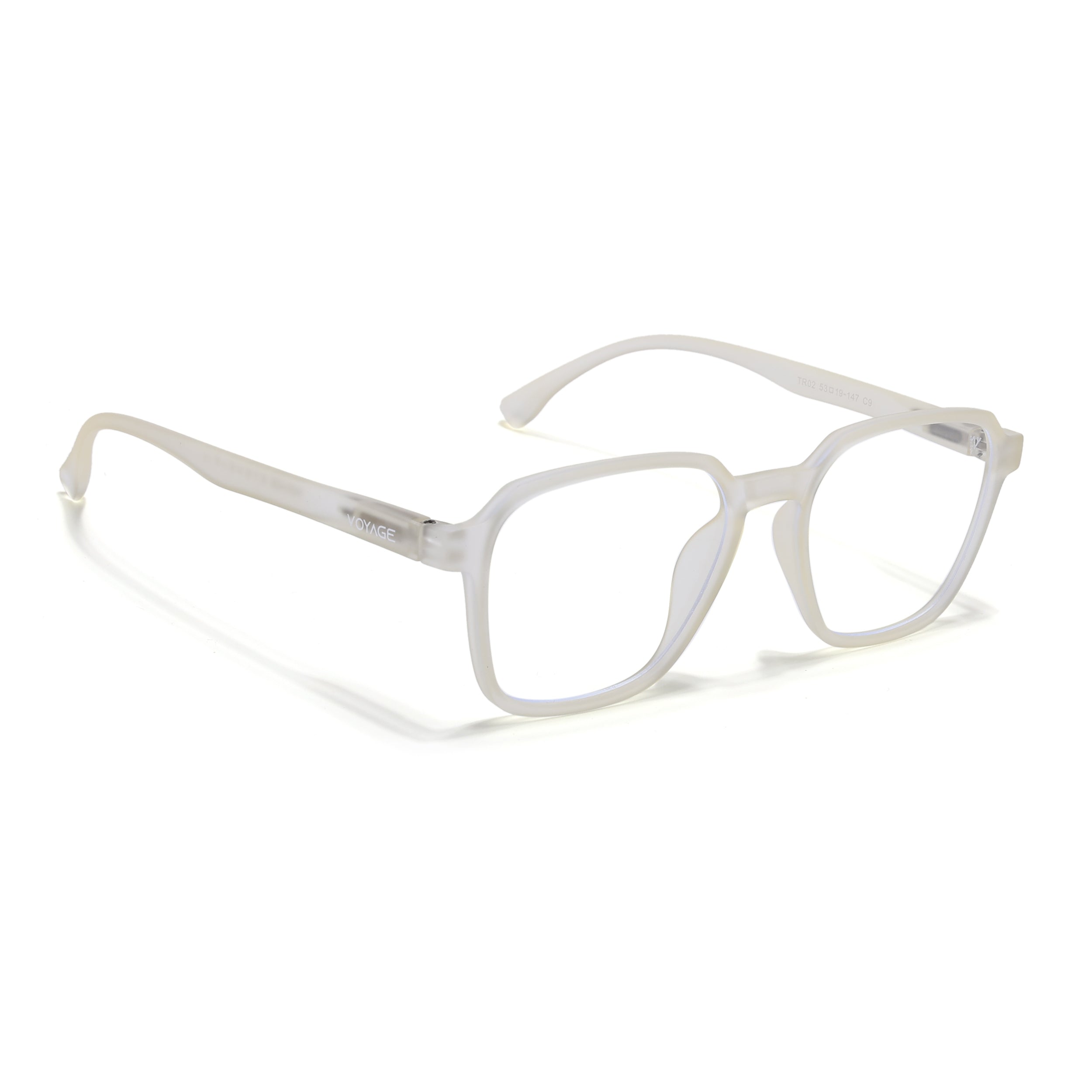 Voyage Air Yellow Square Eyeglasses for Men & Women (TR02MG4537-C2)
