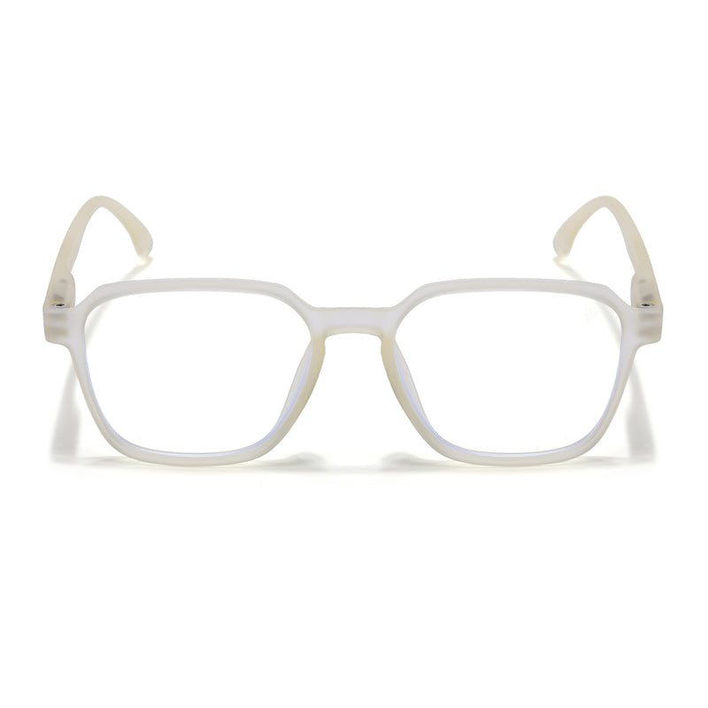 Voyage Air Yellow Square Eyeglasses for Men & Women (TR02MG4537-C2)