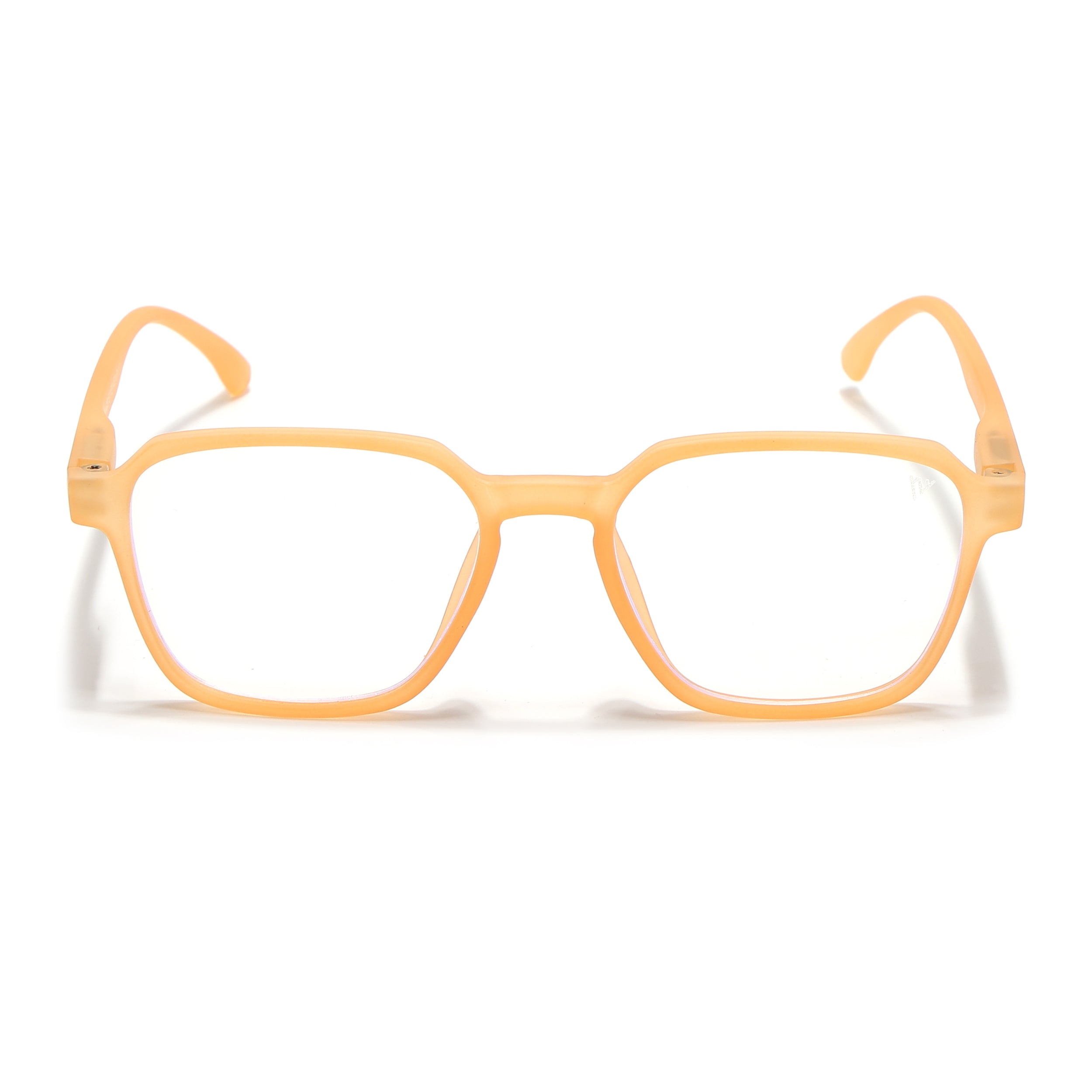 Voyage Air Orange Square Eyeglasses for Men & Women (TR02MG4539-C4)