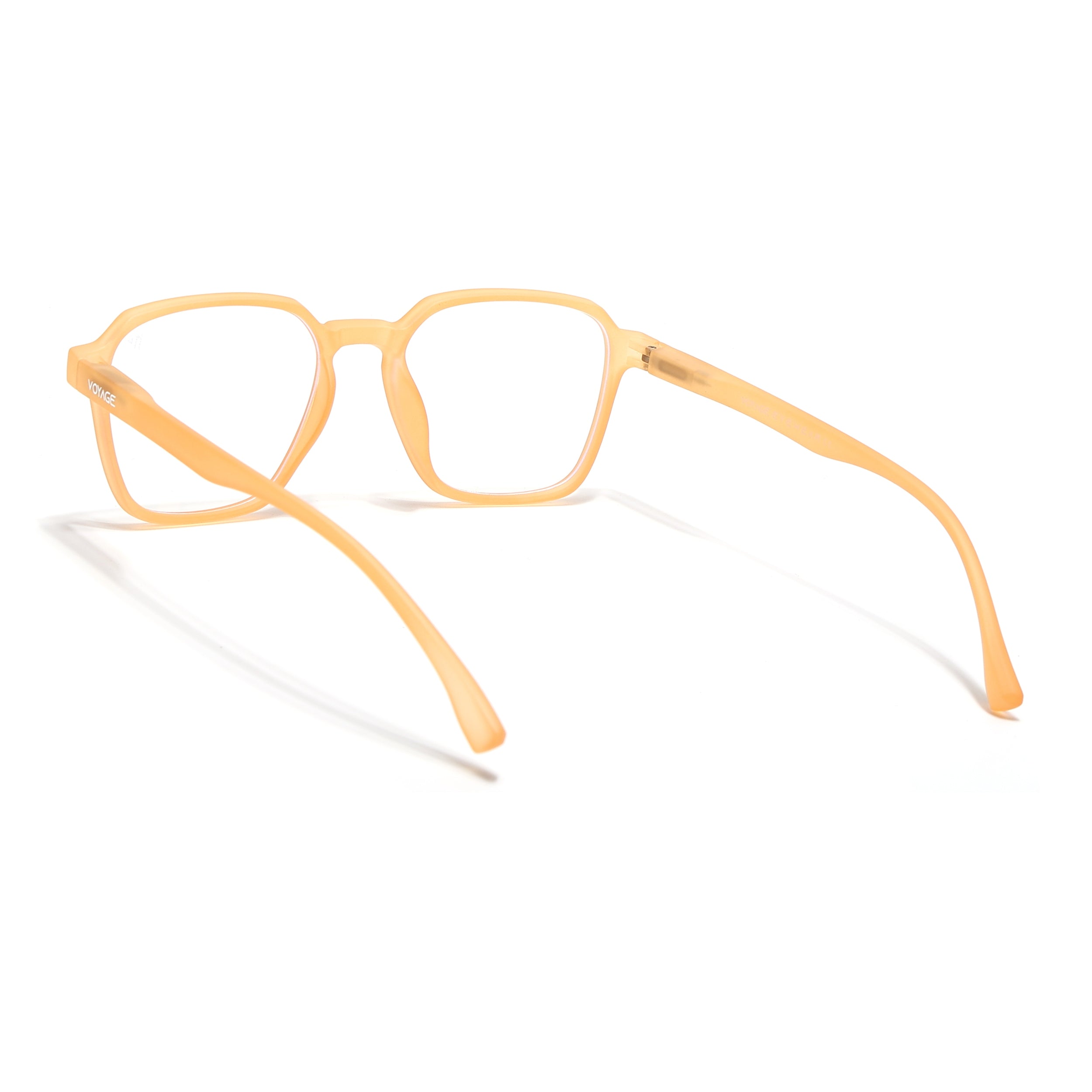 Voyage Air Orange Square Eyeglasses for Men & Women (TR02MG4539-C4)