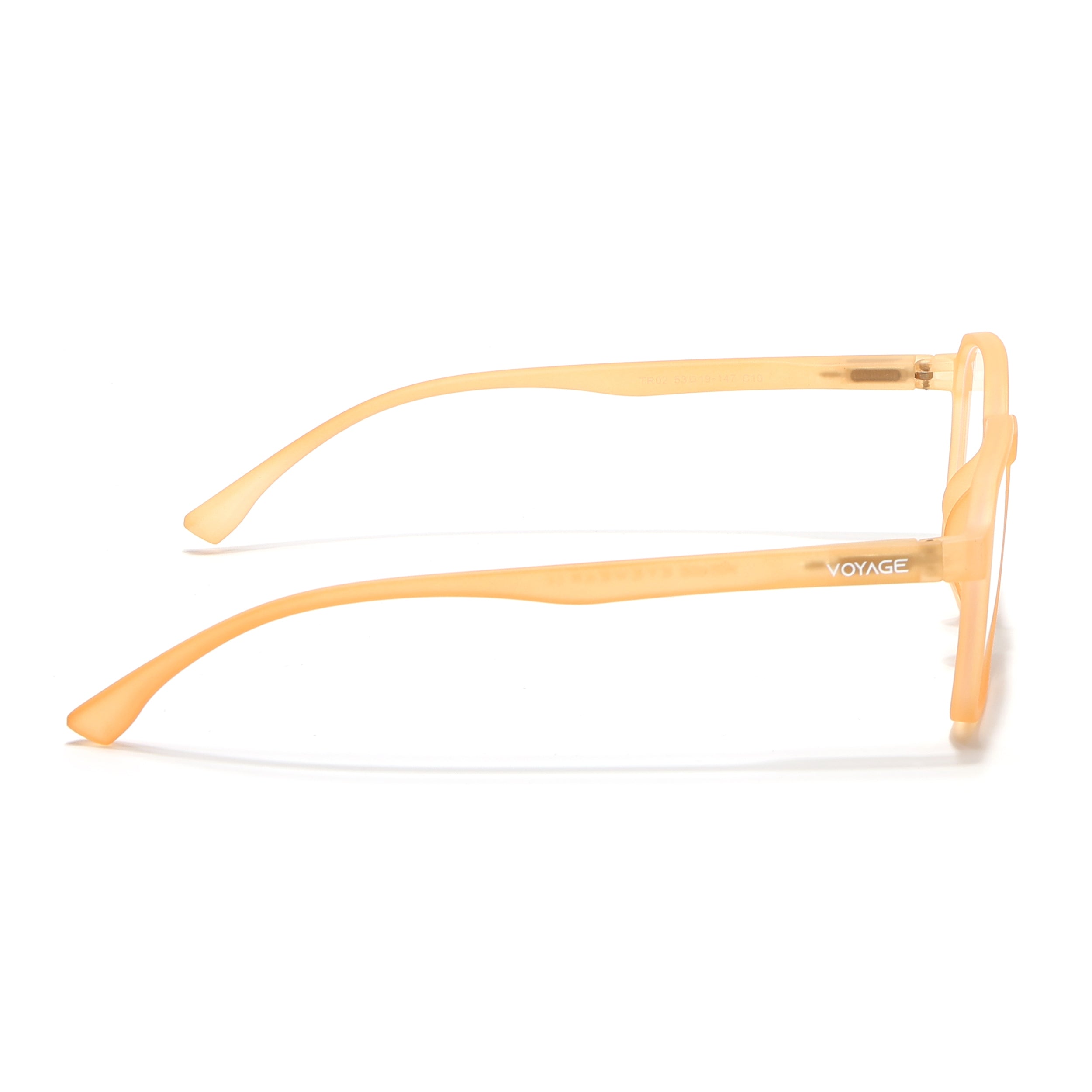 Voyage Air Orange Square Eyeglasses for Men & Women (TR02MG4539-C4)