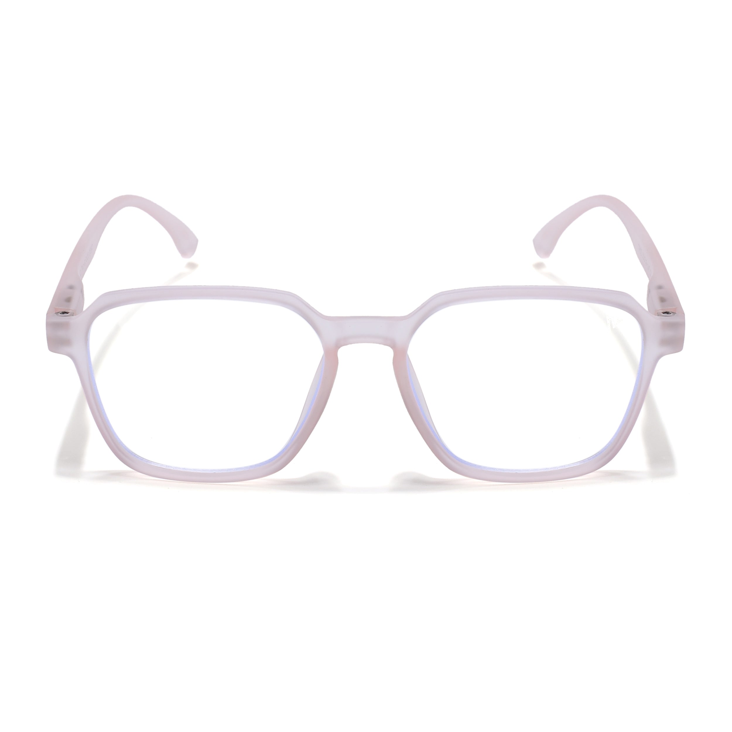 Voyage Air Pink Square Eyeglasses for Men & Women (TR02MG4540-C5)