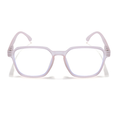 Voyage Air Pink Square Eyeglasses for Men & Women (TR02MG4540-C5)