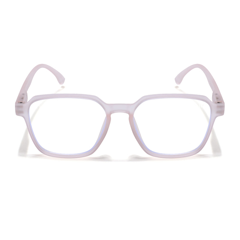 Voyage Air Pink Square Eyeglasses for Men & Women (TR02MG4540-C5)