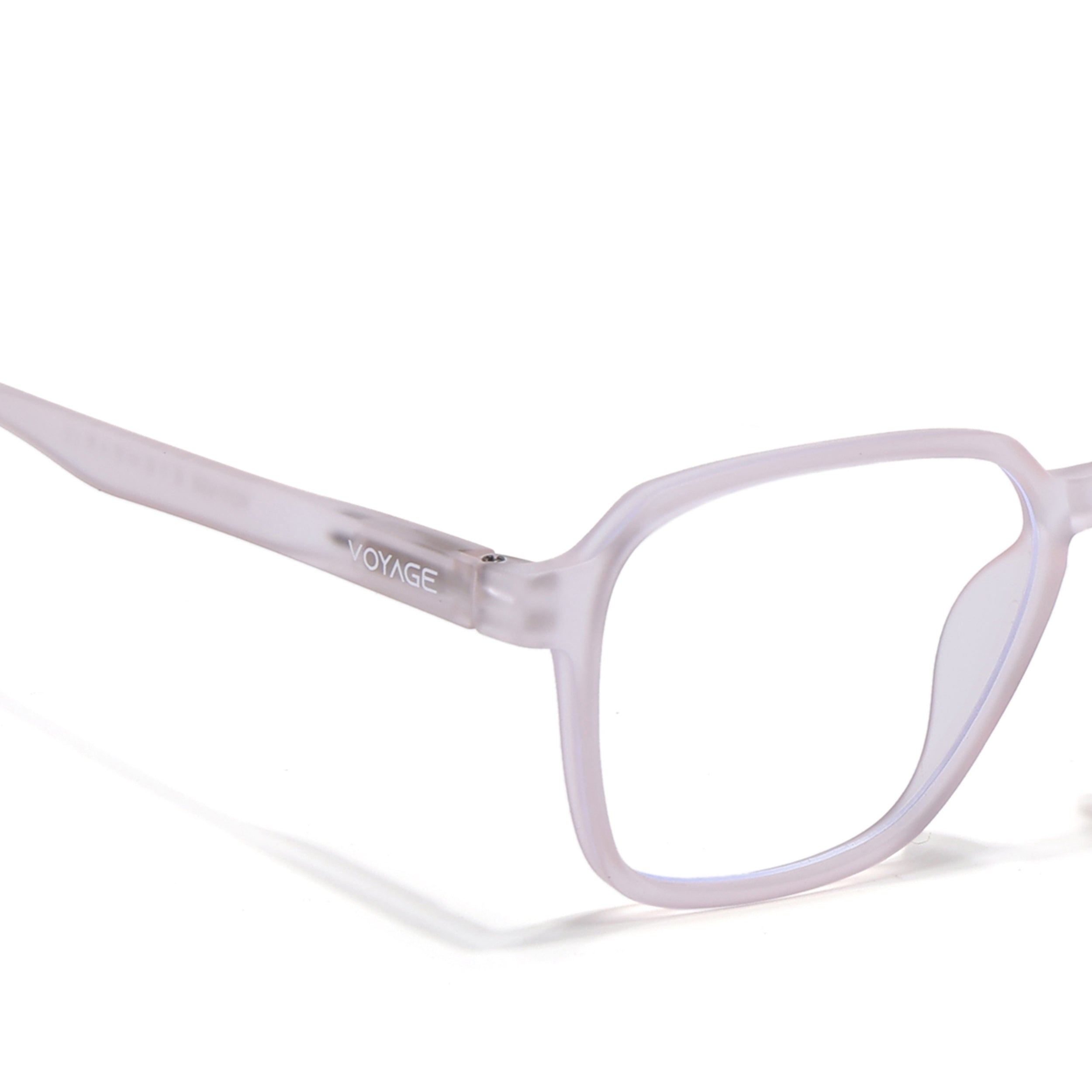 Voyage Air Pink Square Eyeglasses for Men & Women (TR02MG4540-C5)