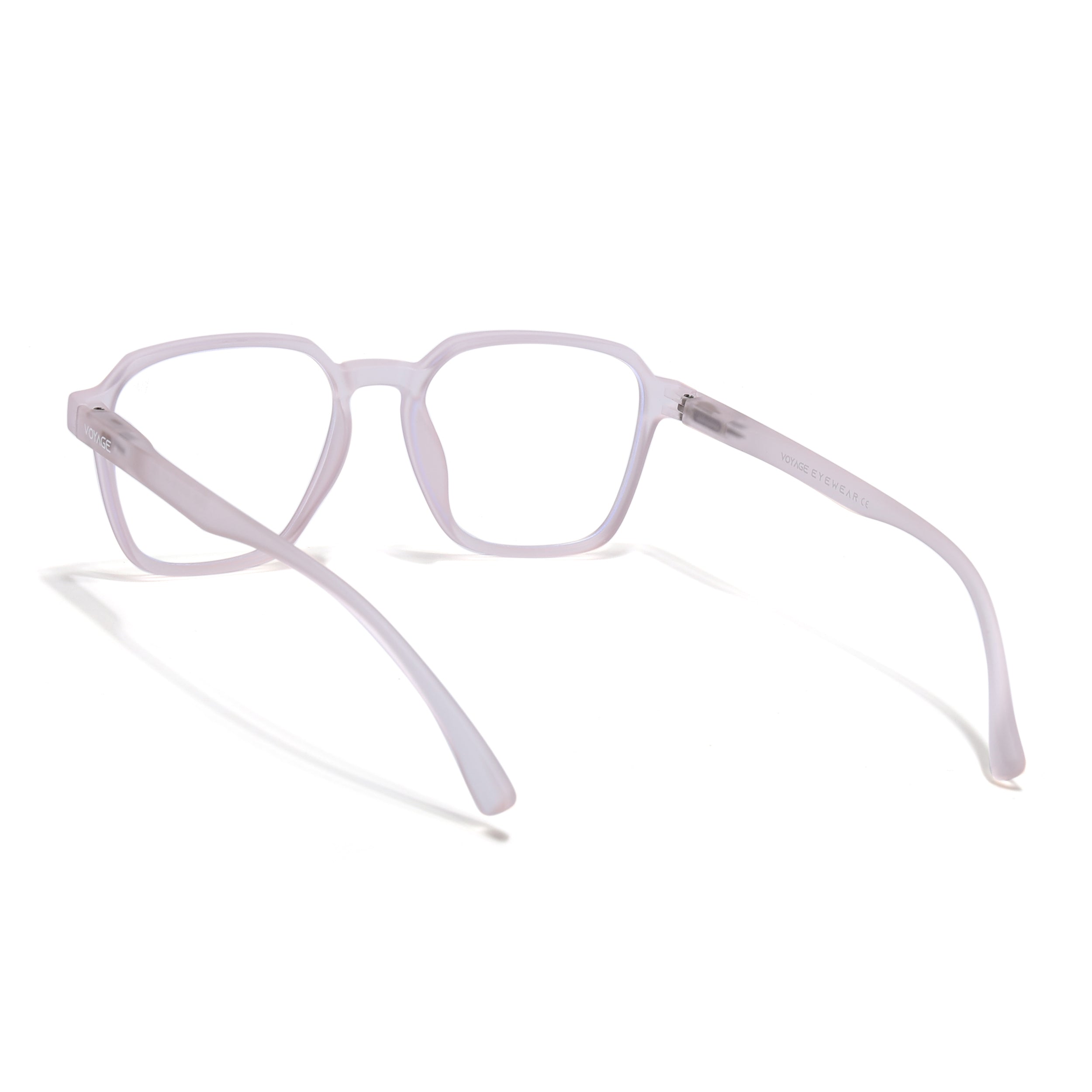Voyage Air Pink Square Eyeglasses for Men & Women (TR02MG4540-C5)