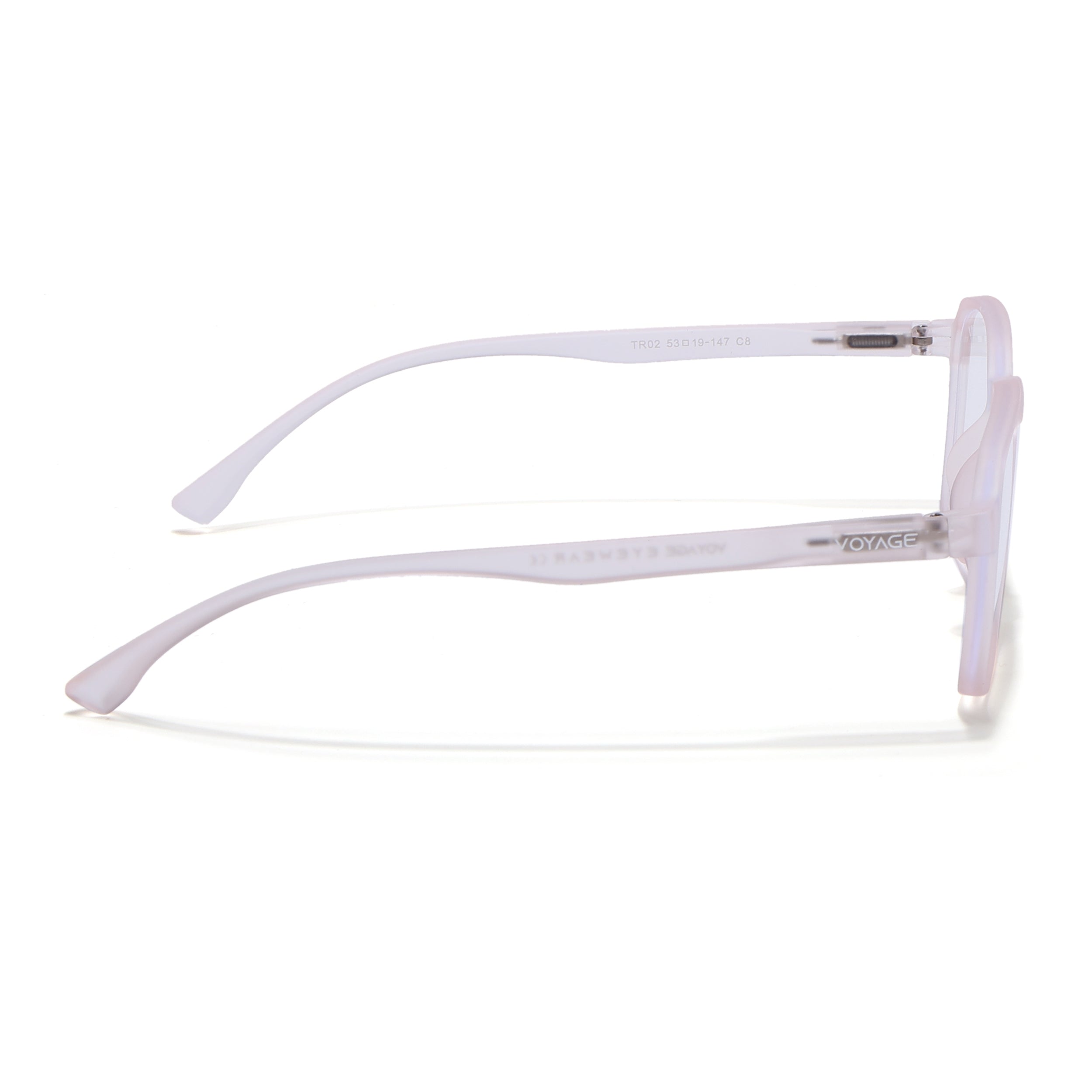 Voyage Air Pink Square Eyeglasses for Men & Women (TR02MG4540-C5)