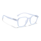 Voyage Air Light Blue Square Eyeglasses for Men & Women (TR02MG4541-C6)