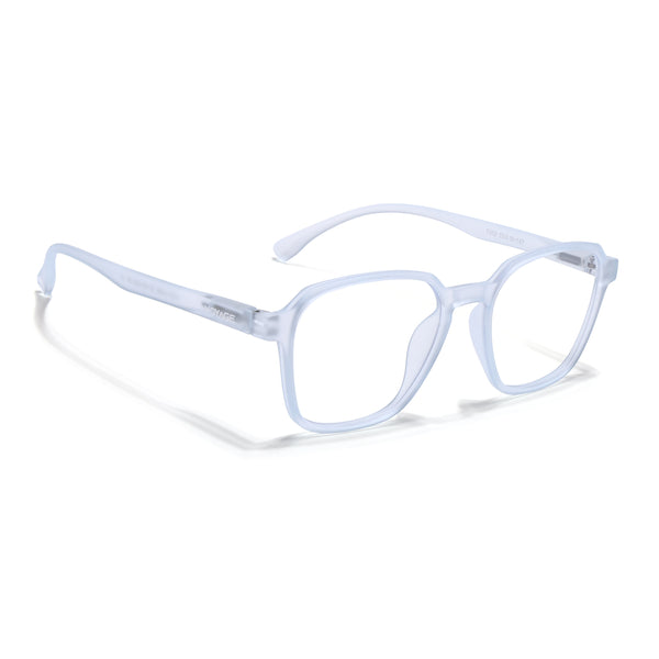 Voyage Air Light Blue Square Eyeglasses for Men & Women (TR02MG4541-C6)
