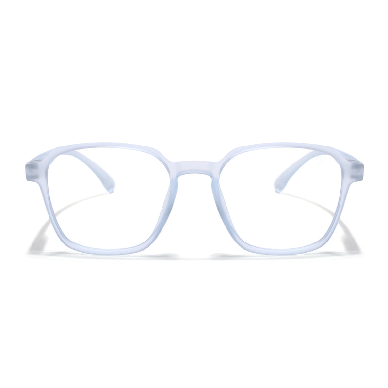 Voyage Air Light Blue Square Eyeglasses for Men & Women (TR02MG4541-C6)