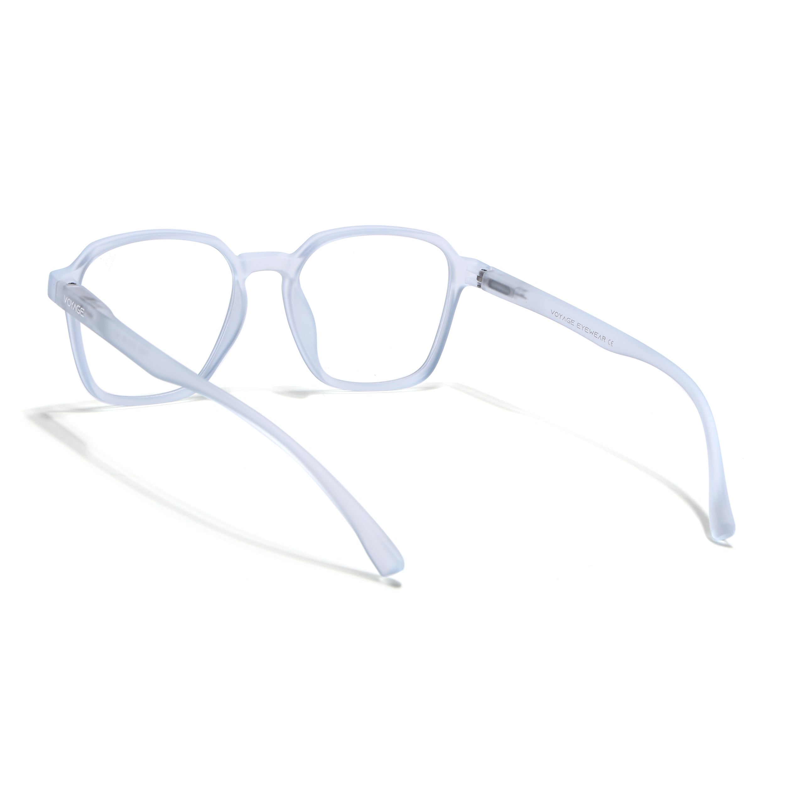 Voyage Air Light Blue Square Eyeglasses for Men & Women (TR02MG4541-C6)