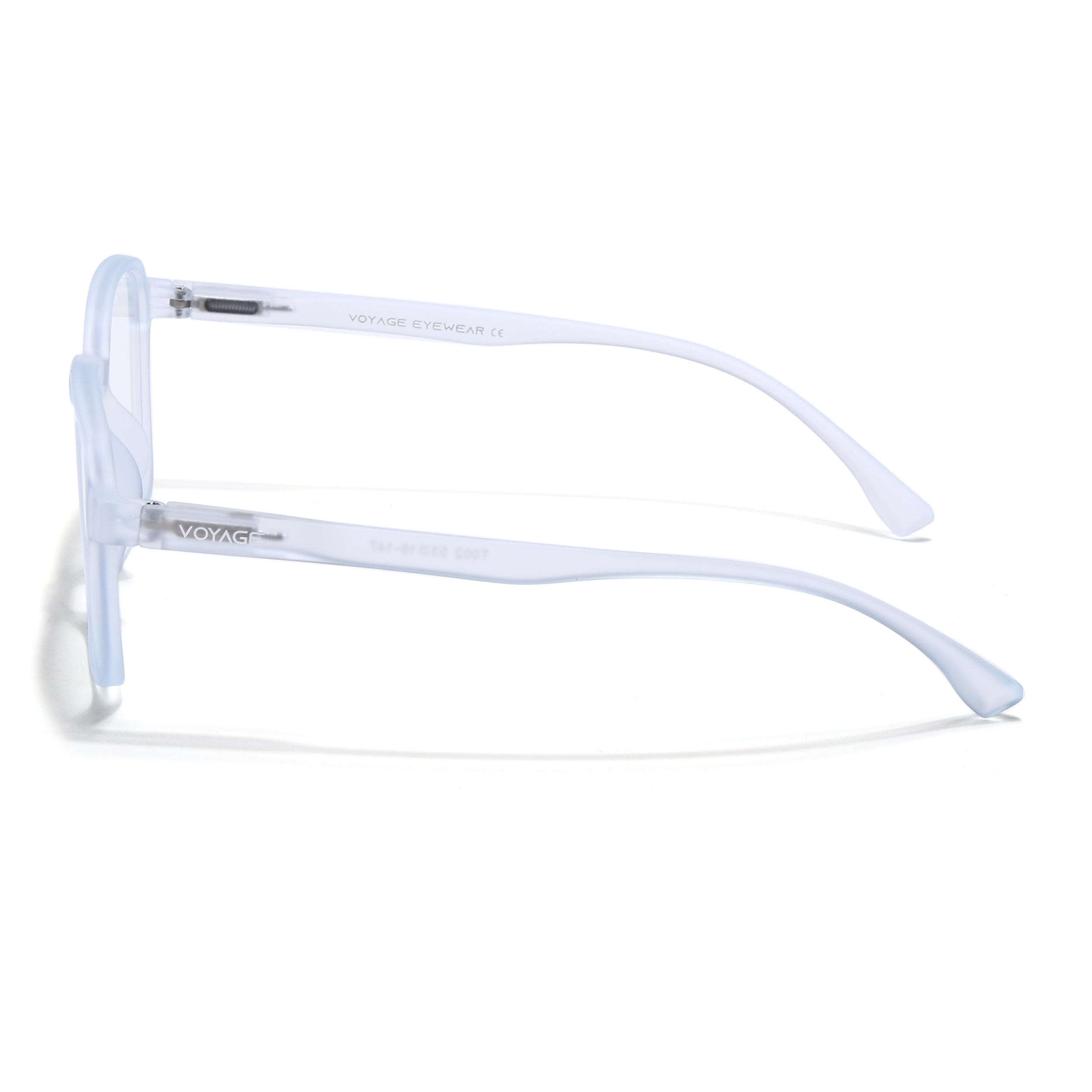 Voyage Air Light Blue Square Eyeglasses for Men & Women (TR02MG4541-C6)