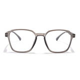 Voyage Air Grey Square Eyeglasses for Men & Women (TR02MG4543-C8)