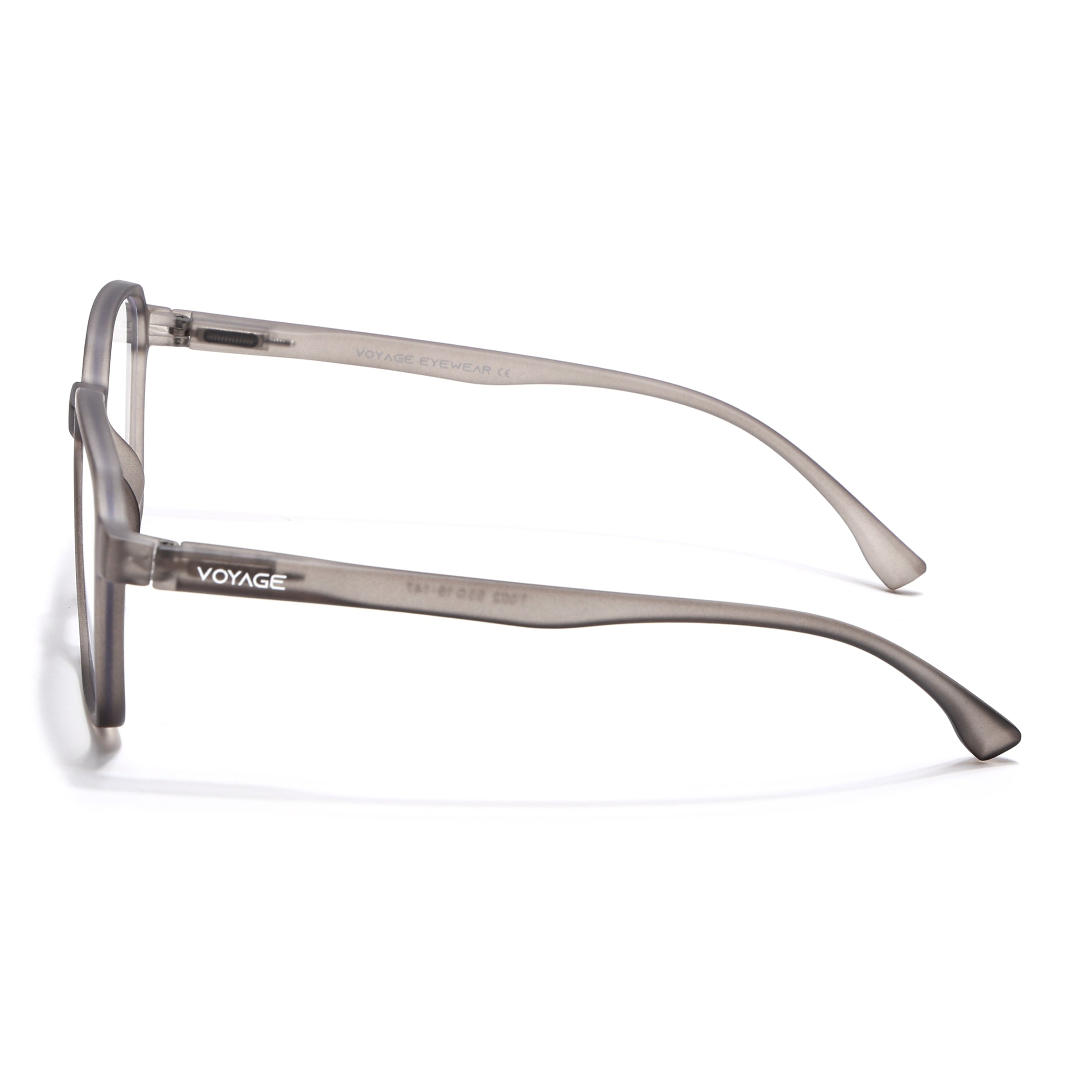 Voyage Air Grey Square Eyeglasses for Men & Women (TR02MG4543-C8)