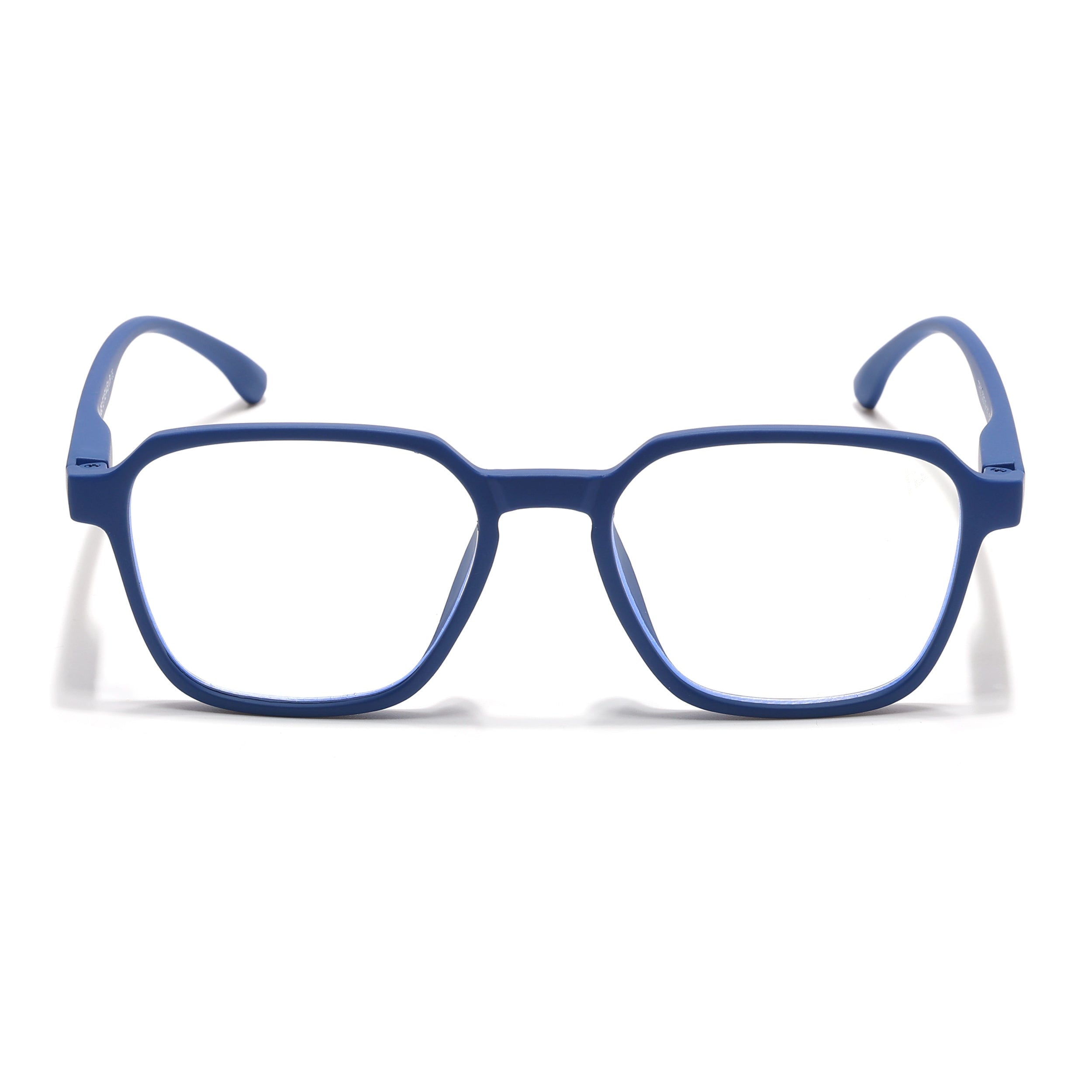 Voyage Air Royal Blue Square Eyeglasses for Men & Women (TR02MG4544-C9)