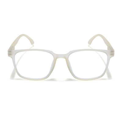 Voyage Air Yellow Square Eyeglasses for Men & Women (TR03MG4547-C2)