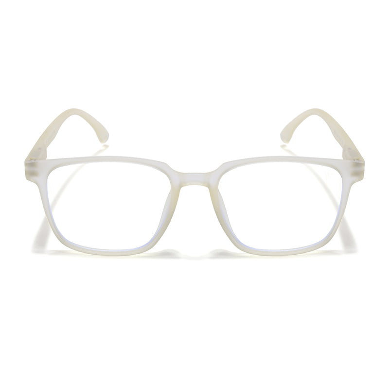 Voyage Air Yellow Square Eyeglasses for Men & Women (TR03MG4547-C2)