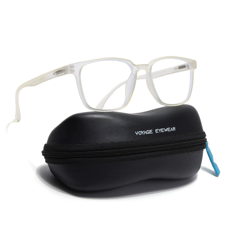 Voyage Air Yellow Square Eyeglasses for Men & Women (TR03MG4547-C2)
