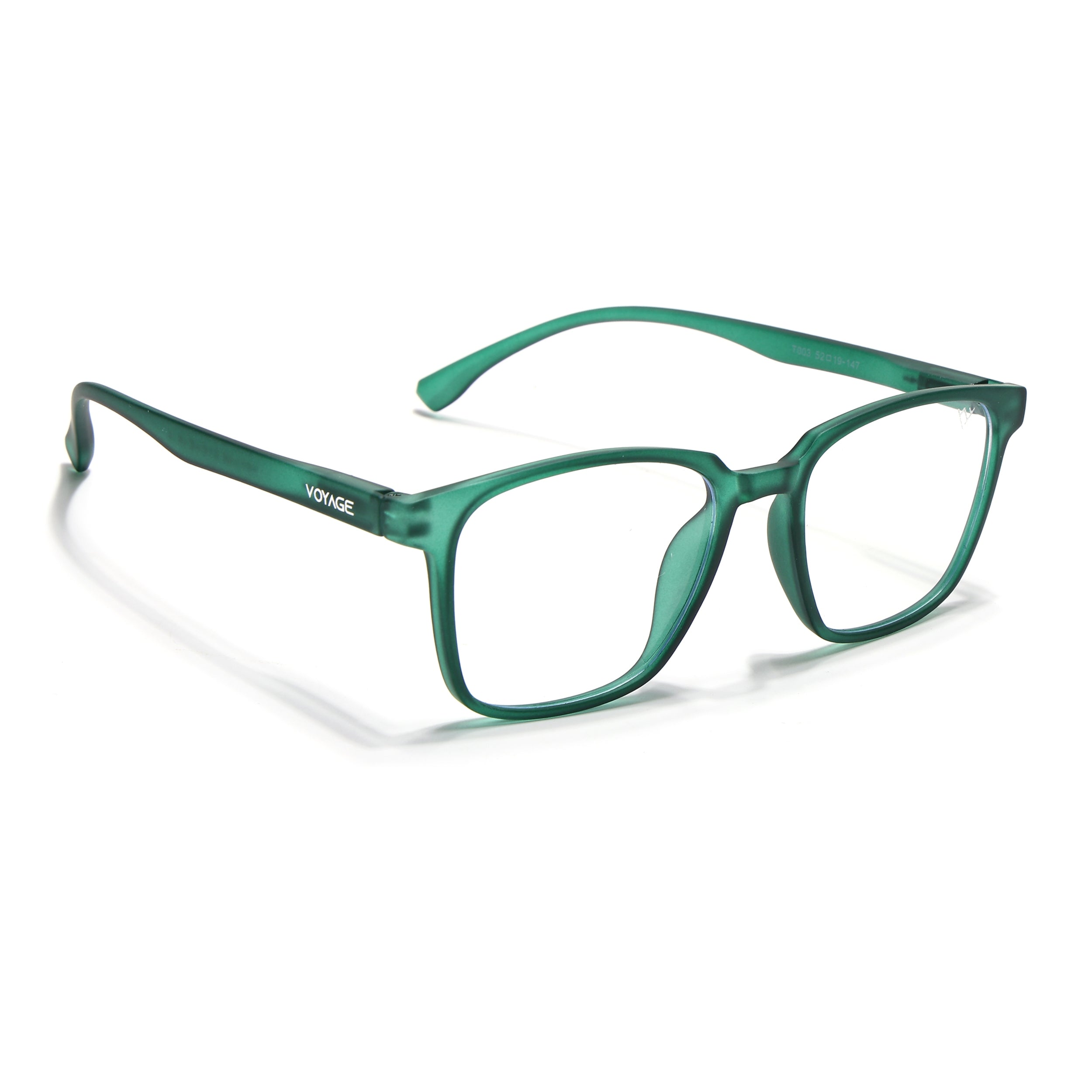 Voyage Air Green Square Eyeglasses for Men & Women (TR03MG4548-C3)