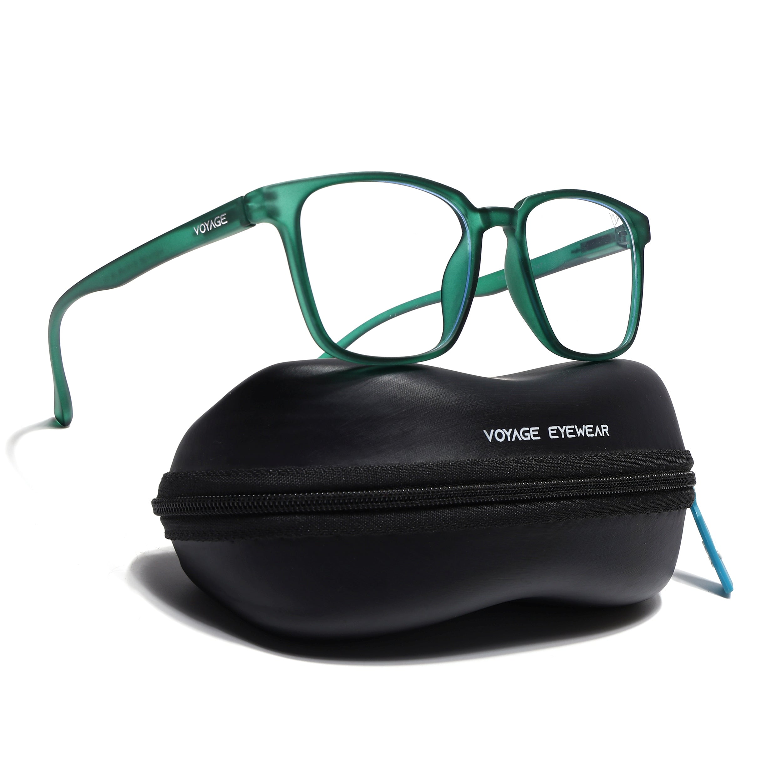 Voyage Air Green Square Eyeglasses for Men & Women (TR03MG4548-C3)