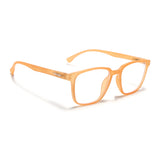 Voyage Air Orange Square Eyeglasses for Men & Women (TR03MG4549-C4)